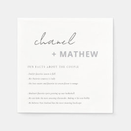 Minimale Typografie voor zwart-wit en wit script v Servet