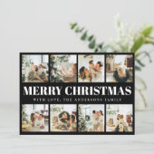 Minimale typografie Vrolijke Kerstvakantie Kaart (Staand voorkant)