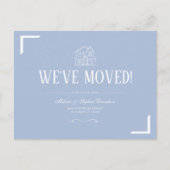 Minimale typografie We hebben nieuwe adrespost ver Briefkaart (Voorkant)