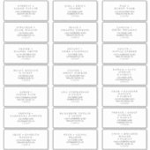 Minimale Typografie Weddenschap Adresetiketten Sticker (Voorkant)