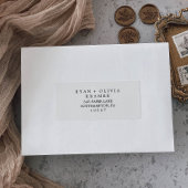 Minimale Typografie Weddenschap Adresetiketten Sticker