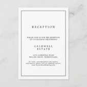 Minimale Typografie Weddenschappen Informatiekaartje (Voorkant)