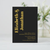 Minimale Typografie Weddenschappen Informatiekaartje (Staand voorkant)