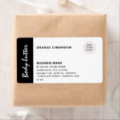 Minimale typografie zwarte witte logo la etiket (Insitu)