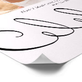 Minimale Typografische Fun, maar formele bruiloft Poster (Hoek)