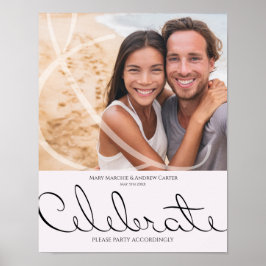 Minimale Typografische Fun, maar formele bruiloft Poster