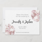 Minimale Typografische Waterverf Opslaan datum Save The Date (Voorkant)