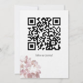 Minimale Typografische Waterverf Opslaan datum Save The Date (Achterkant)