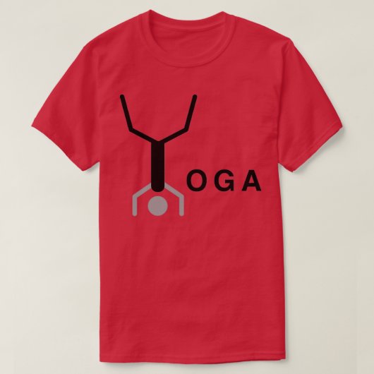 Minimale typografische yoga-woordontwerp t-shirt (Design voorkant)