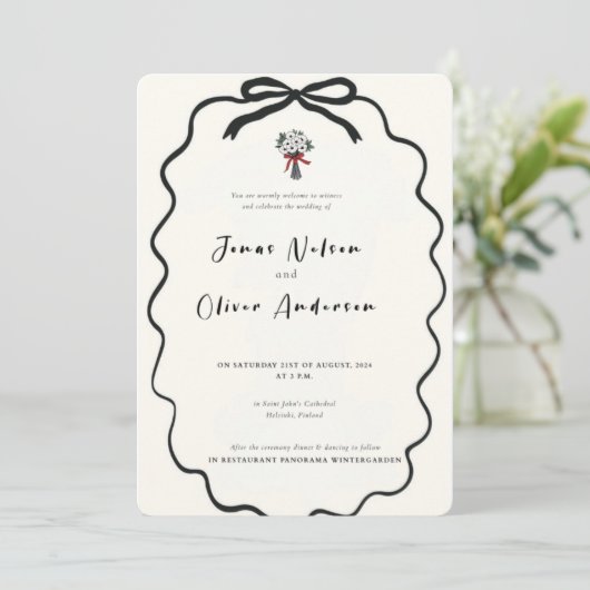 Minimale uitnodiging 2025 (Staand voorkant)