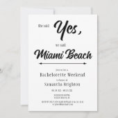 Minimale uitnodiging Bachelorette Weekend (Voorkant)
