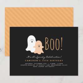 Minimale uitnodiging Boo Cute Ghost Halloween
