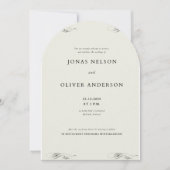 Minimale uitnodiging met Liner Design 2025 (Voorkant)