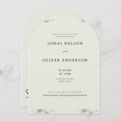 Minimale uitnodiging met linerontwerp 2025 (Voorkant / Achterkant)