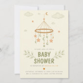Minimale uitnodiging tot Baby shower (Voorkant)