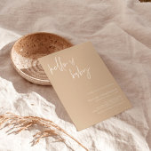 Minimale uitnodiging tot Baby shower | Genderneutr