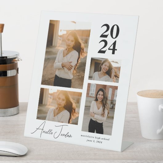 Minimale uitnodiging tot Folie jaar Afstuderen Reclamebord Met Voetstuk (Insitu)