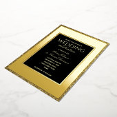 Minimale uitnodiging tot Folie voor zwarte en goud (Gedraaid)