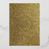 Minimale uitnodiging tot Folie voor zwarte en goud (Achterkant)