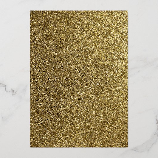 Minimale uitnodiging tot Folie voor zwarte en goud (Achterkant)