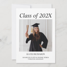 Minimale uitnodiging tot fotoAfstuderen