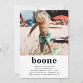 Minimale uitnodiging tot geboorte foto (Voorkant)