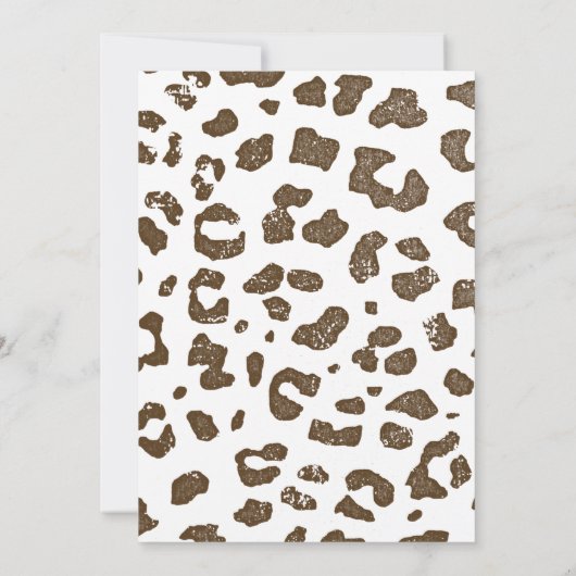 Minimale uitnodiging tot Giraffe van de dag (Achterkant)