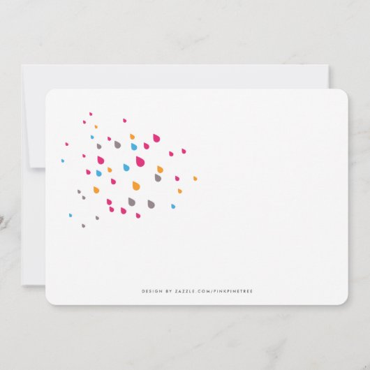 Minimale uitnodiging tot het indienen van Baby sho (Achterkant)