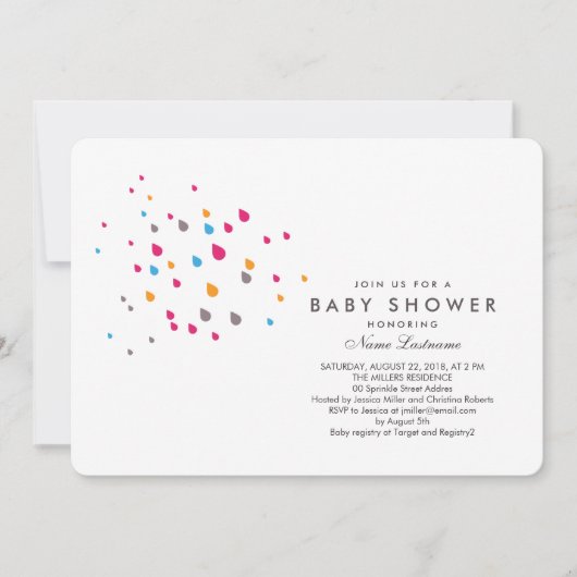 Minimale uitnodiging tot het indienen van Baby sho (Voorkant)