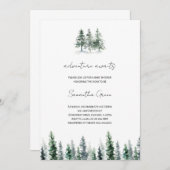 Minimale uitnodiging tot het indienen van Baby sho (Voorkant / Achterkant)