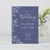 Minimale uitnodiging tot het indienen van een blau (Staand voorkant)