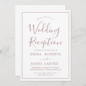 Minimale uitnodiging tot het ontvangen van Roos Go (Voorkant / Achterkant)