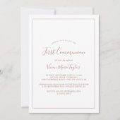 Minimale uitnodiging tot het Roos Gold First Commu (Voorkant)