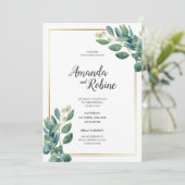 Minimale uitnodiging tot het uitzenden van een lef (Staand voorkant)