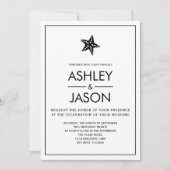 Minimale uitnodiging tot het uitzenden van strands (Voorkant)