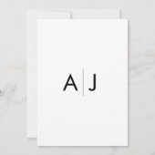 Minimale uitnodiging tot het uitzenden van strands (Achterkant)