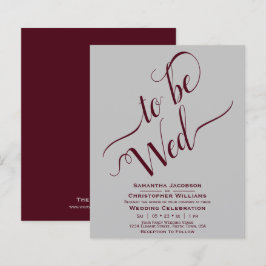 Minimale uitnodiging tot inschrijving op het huwel