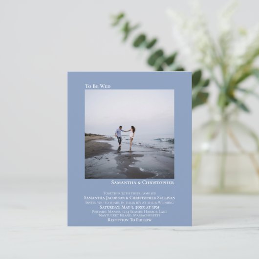 Minimale uitnodiging tot inschrijving op het weblo (Staand voorkant)