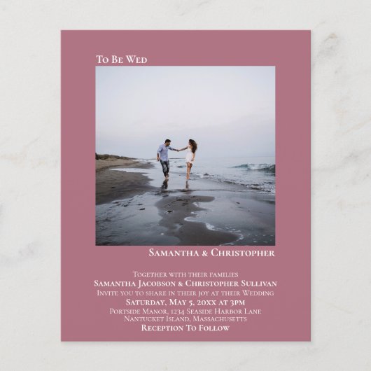 Minimale uitnodiging tot inschrijving op het weblo (Voorkant)