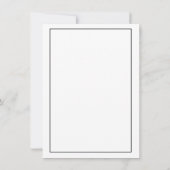 Minimale uitnodiging tot Verloving voor kalligrafi (Achterkant)