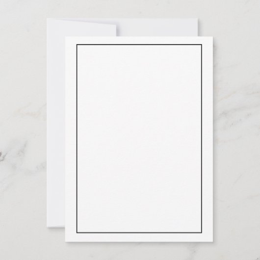 Minimale uitnodiging tot Verloving voor kalligrafi (Achterkant)