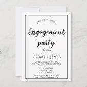 Minimale uitnodiging tot Verloving voor kalligrafi (Voorkant)