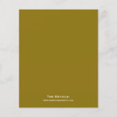 Minimale uitnodiging tot weduwschap met Gold en Wh (Achterkant)