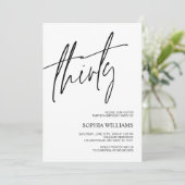 Minimale uitnodiging van 30e verjaardag (Staand voorkant)