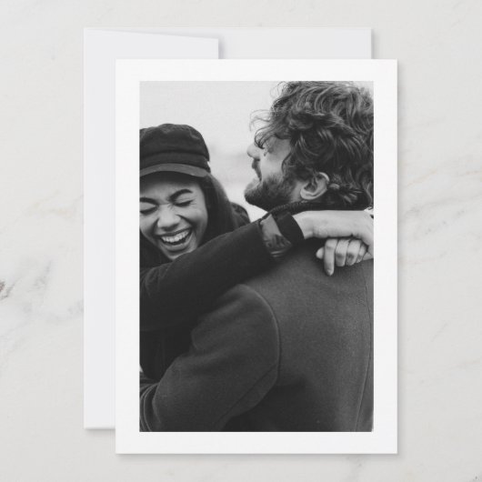 Minimale uitnodiging van de Bridal van het Manuscr (Achterkant)