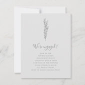 Minimale uitnodiging van de Engagement Party (Voorkant)