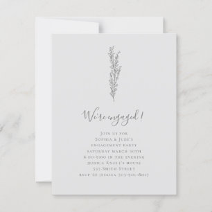 Minimale uitnodiging van de Engagement Party