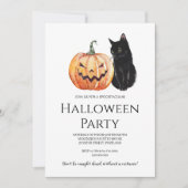 Minimale uitnodiging van de Halloween-partij (Voorkant)