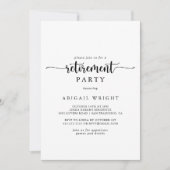 Minimale uitnodiging van de Partij van de Pensione (Voorkant)