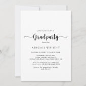 Minimale uitnodiging van de Partij van het Afstude (Voorkant)